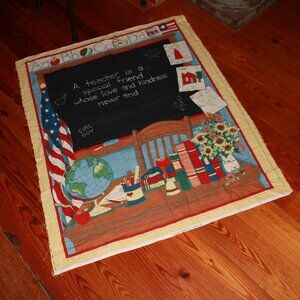 Vintage Fabric Traditions 1995 School Days Fabric Panel